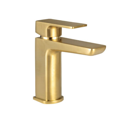 Muro Brushed Brass Basin Mono Mixer