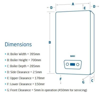 Baxi 830 Combi 2 c/w filter - Image 2